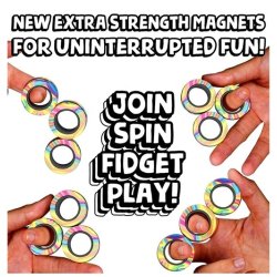 Magnetiske fidget ringe - Glow in the dark